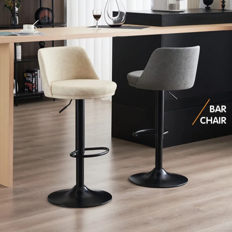 

Luxury Fashion Bar Chairs Swivel Adjustable Height Unique Island Bar Stools Ergonomic Backrest Restaurante Muebles Bar Furniture