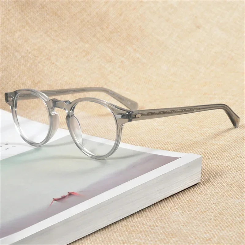 Women's Grade Glasses Retro Vintage Glasses Optical Frame OV5186 Oval Eyeglass Frame Gregory Peck Myopia Frame Oculos De Grau