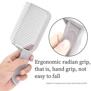1 pcs of men combing comb mixture comb to disappear comb for men style flat bow comb supplies utility man positioning comb Main Main Sales Washing Tank - №5