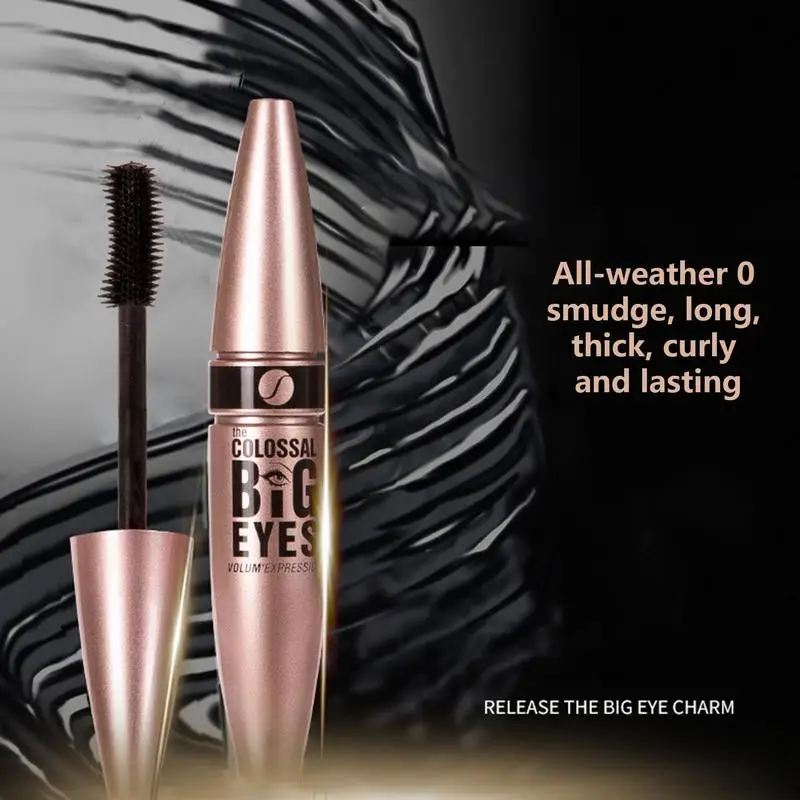 Mascara noir waterproof pour femme, maquillage professionnel, longueur des cils, volume supplémentaire, cils naturels, outils féminins, grande taille