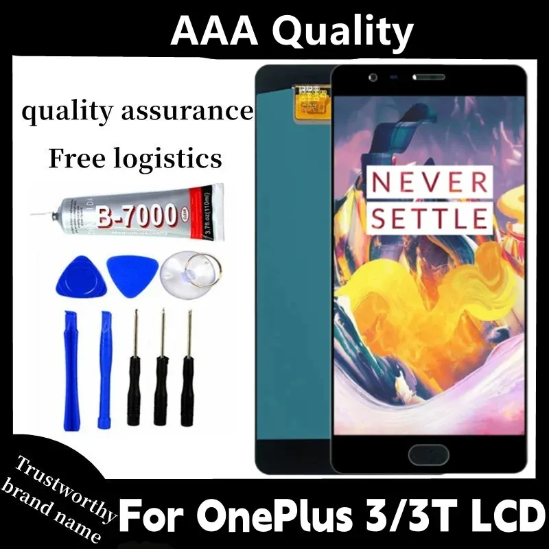 5.5 inches For AMOLED Screen For OnePlus 3 LCD Display A3010 Touch Screen Digitizer Assembly Replacement For One Plus 3T A3003