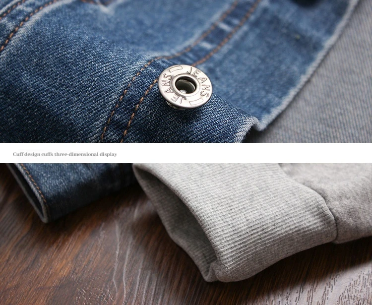 2024-2025 Fashionable Men\'s Korean Denim Slim Fit Top Men\'s Trendy Slim Fit Jacket Men\'s Casual Versatile Hooded Jacket