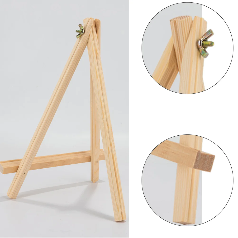 

2 Pcs Easel Drawing Board Support Tripod Display Wooden Sketch Mini Working Tabletop Rack Painting Triangle Beginner