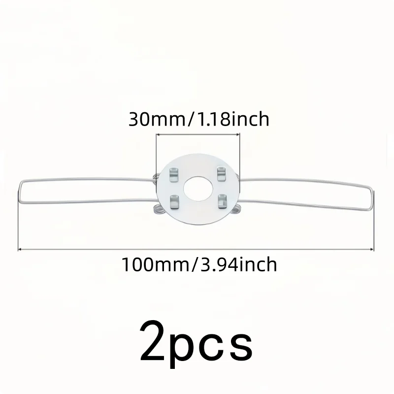 2 pcs 100mm Light Shade Fixing Springs with Sturdy Metal Material, Multipurpose, Versatile, Practical