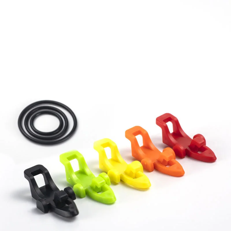 1SET Fishing Hook Keeper Lure Bait Holder with 3 Rubber Rings for Fishing Rod Fishing Gear Portable Accessories Fixed Bait