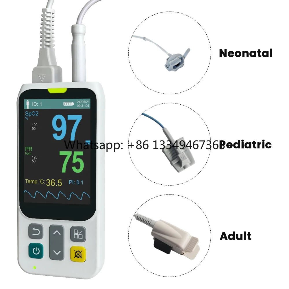 Portable Hospital Use Handheld Type Pulse Digital Hand Hold Children's Newborn and Adult