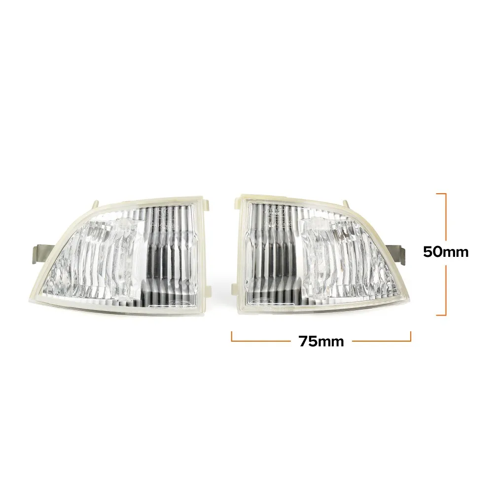 Espelho retrovisor do carro Turn Signal, Espelho Side Tampa Indicadora de Luz para Ford Focus 2003-2013 C-MAX 2003-2010