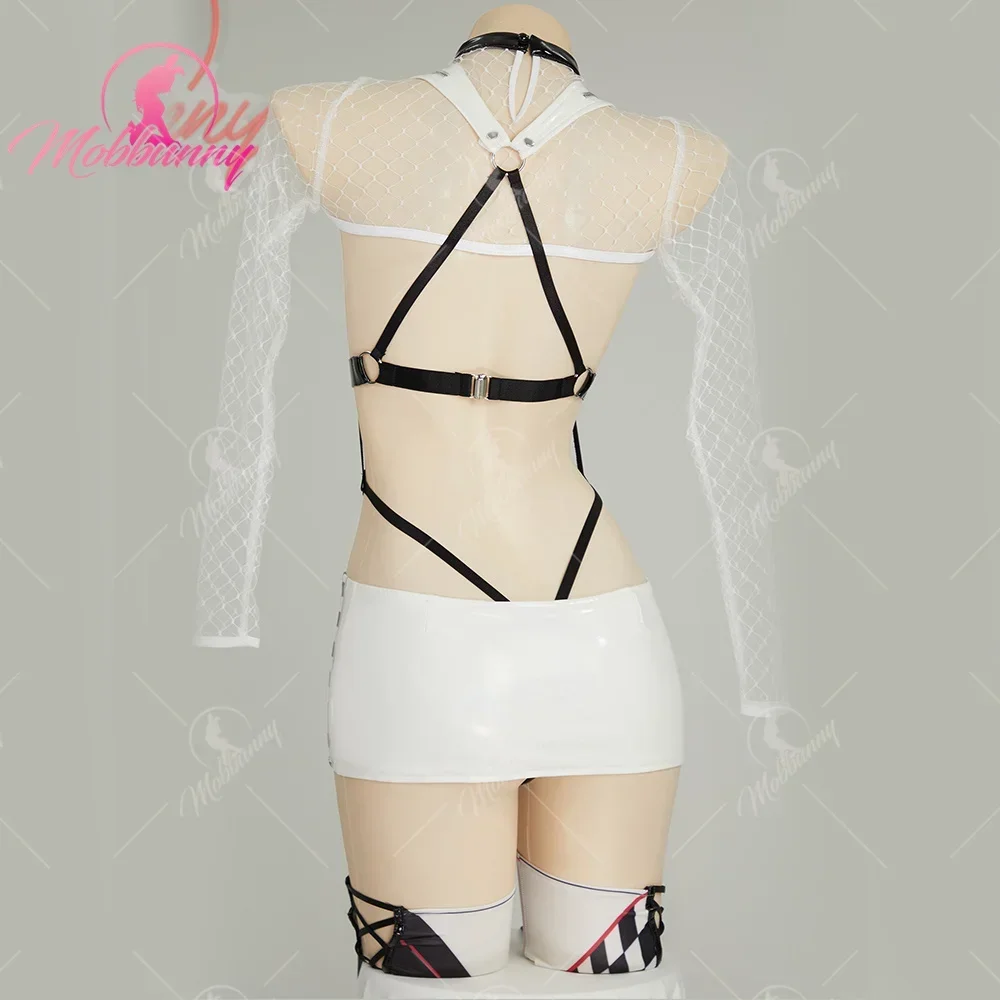CosplayMOBBUNNY X DISHWASHER1910 سباق الطفل Owari تأثيري حلي الملابس الداخلية بذلة مجموعة انقطاع ارتداءها وتنورة مع شبكة علوية #2