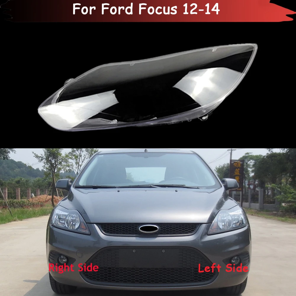 

For Ford Focus 2012 2013 2014 Car Headlamp Caps Lamp Cover Glass Lamp Shell Masks Headlight Lens Cover Transparent Lampshade