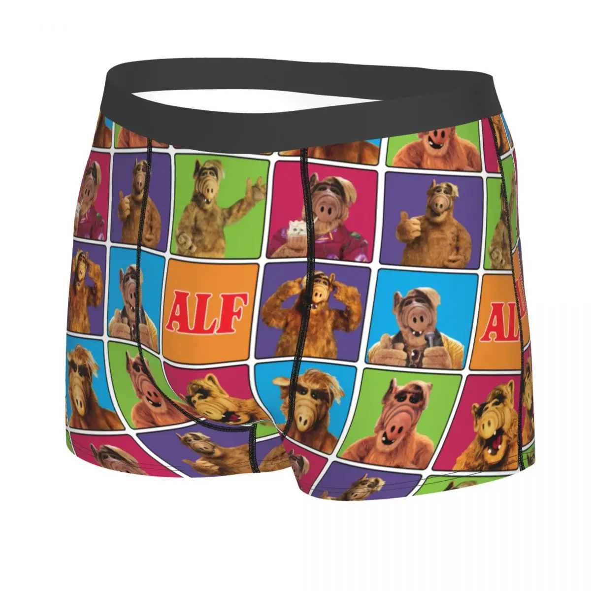 Alien Life Form ALF Meme Collage Underwear Male Sexy Printed Custom Sci Fi TV Show Boxer Briefs Shorts Panties Soft Underpants