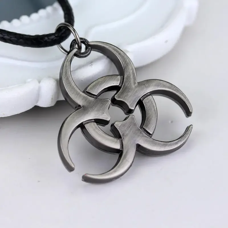 Residents Evils Pendant Necklace for Men Women Corporation Symbol Chain Necklace Fans Cosplay Party Jewelry Accessories Gift