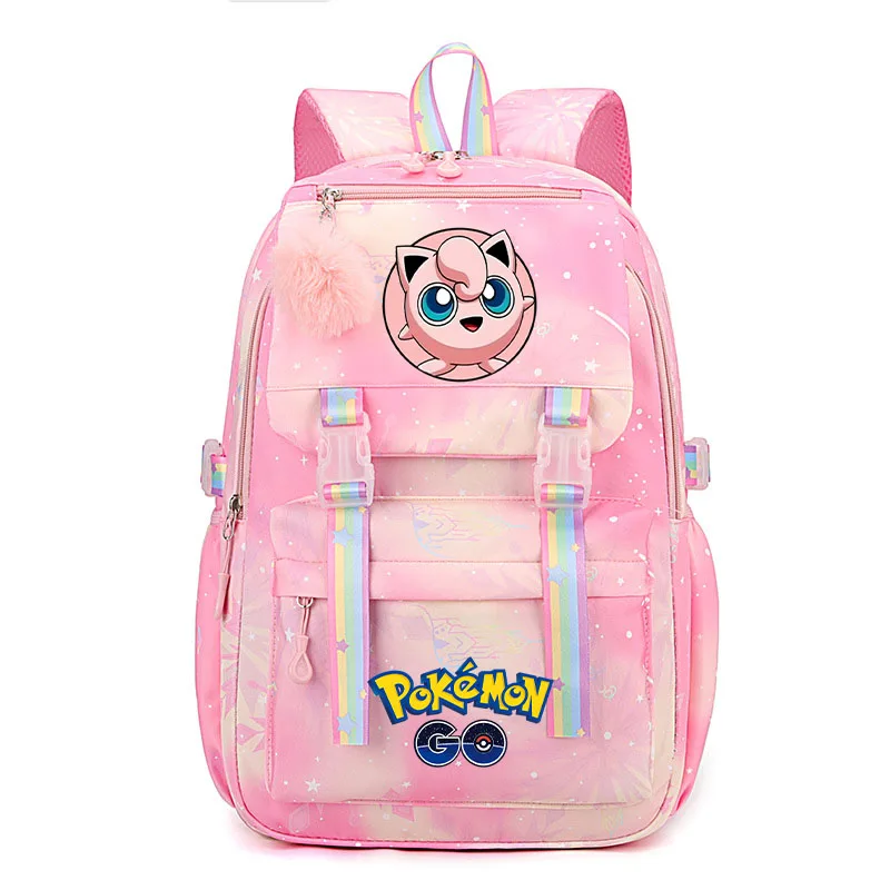 Afbeelding 4: Anime Pikachu Charmander Cartoon Boekentas Pokemon Rugzak Kinderen Cadeau voor Tiener Student Terug Naar School Rugzak Gir