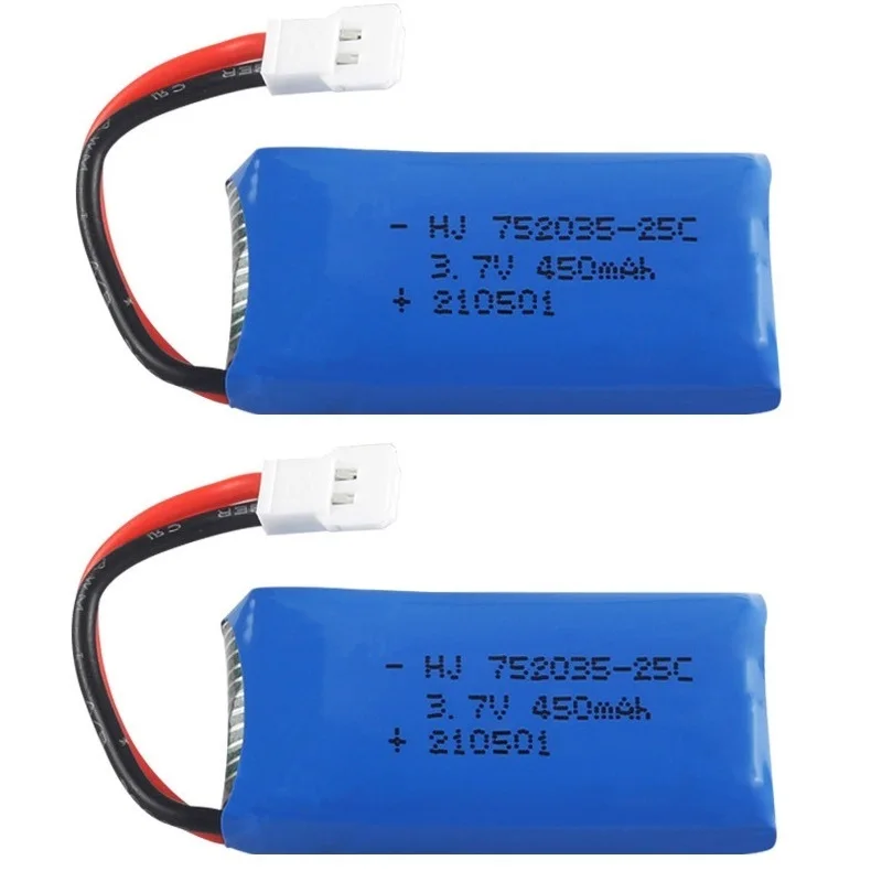 1/2/3/5pcs 3.7V 450mAh bateria litowa do H107 H31 KY101 E33C E33 zdalnego sterowania części zamienne do 3.7v bateria do drona