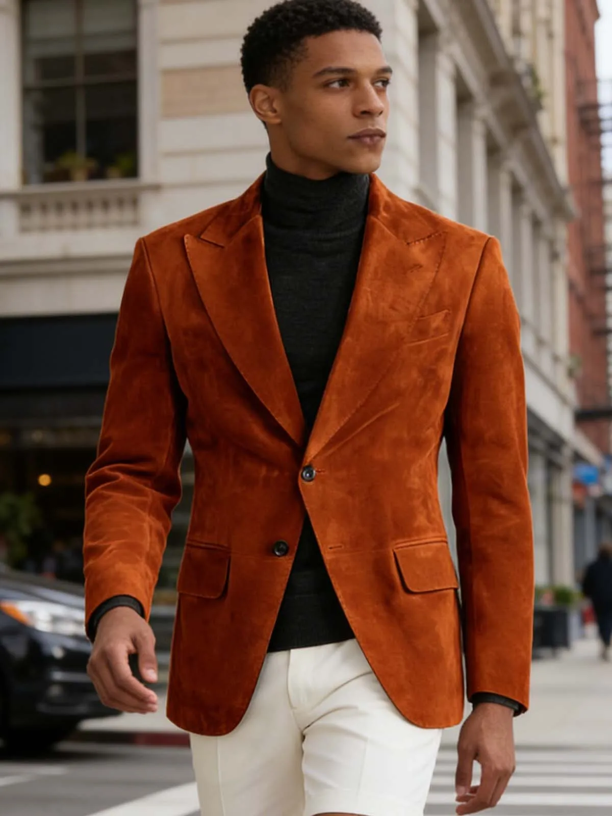 

Velvet Single Breasted Man Jacket Business Casual Slim Fit Lapel Man Coat Tailored Formal Men's Blazer For Wedding Party