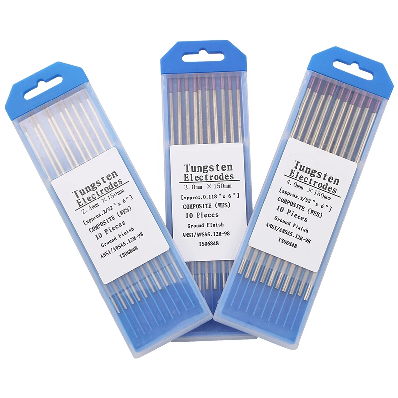 10 قطعة 150 مللي متر إبرة رأس القطب/سلك لآلة لحام TIG