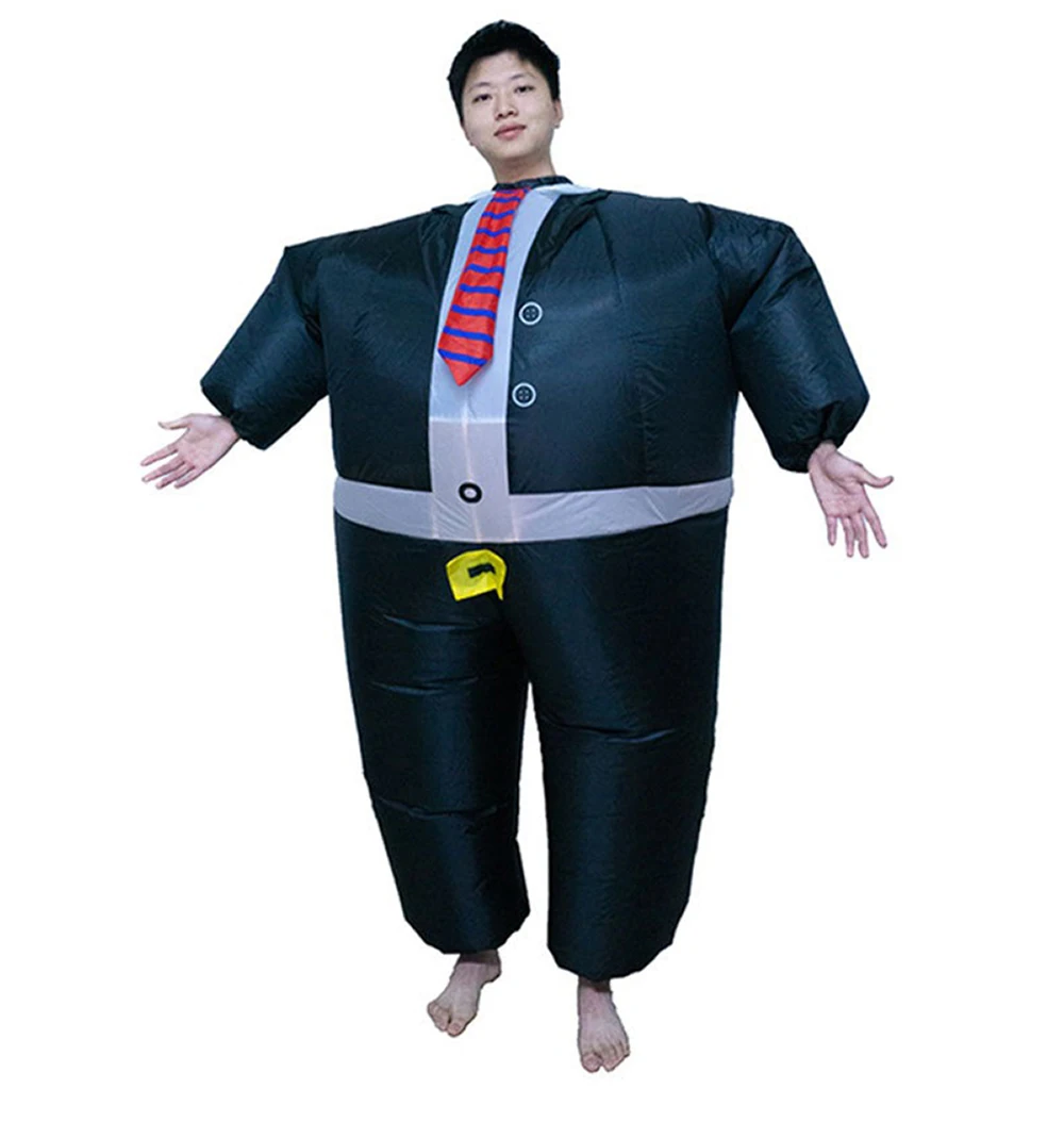 

Надувной костюм мужчины-босса для дня рождения, маскарада, забавных сценических выступлений, костюм-марионетка, костюм сумо