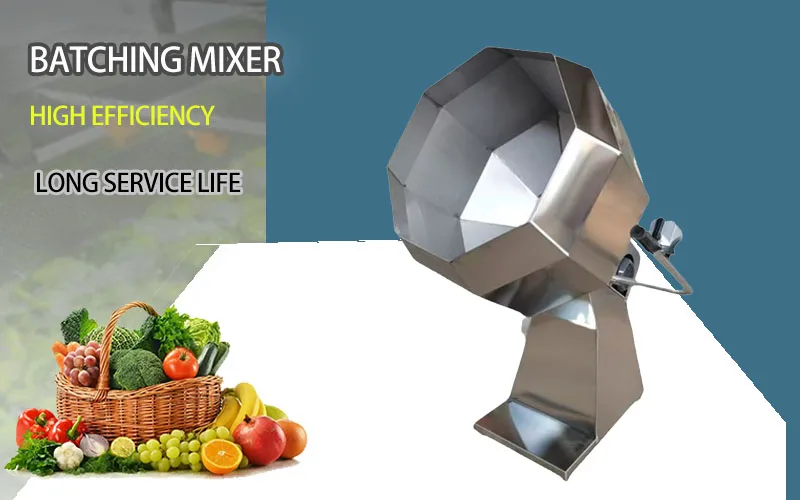 High-Speed 0-15 RPM Adjustable Powder Mixing Machine for Fries Seasoning New Condition