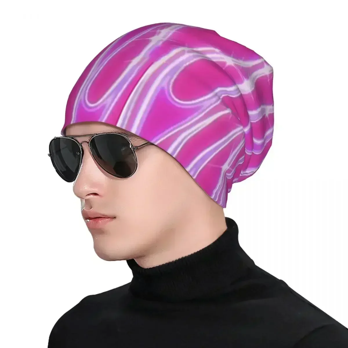 

Pink Flames Skullies Beanies Hats Warm Autumn Winter Outdoor Cap Knitted Bonnet Caps for Men Women Adult
