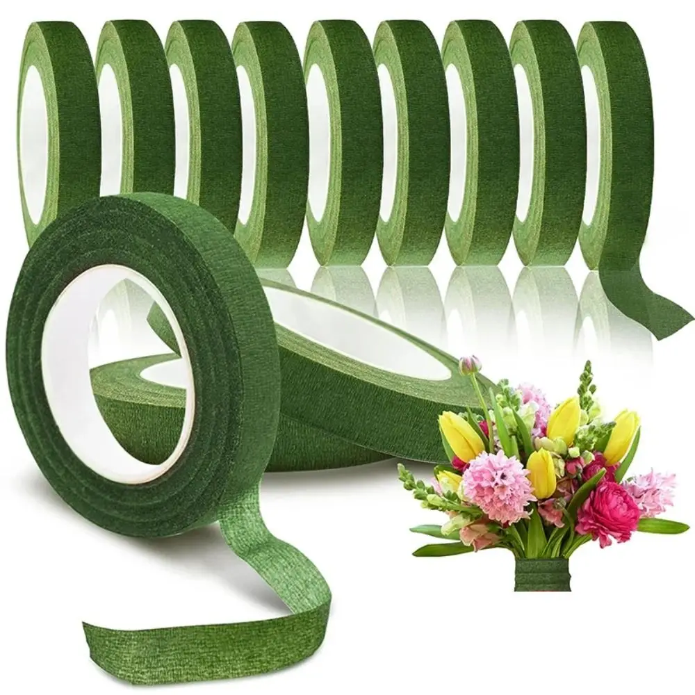 High Quality Self-adhesive Floral Stem Tape Bouquet DIY Decorative Floral Stem Paper Tapes Wedding Supplies Floriculture Tape