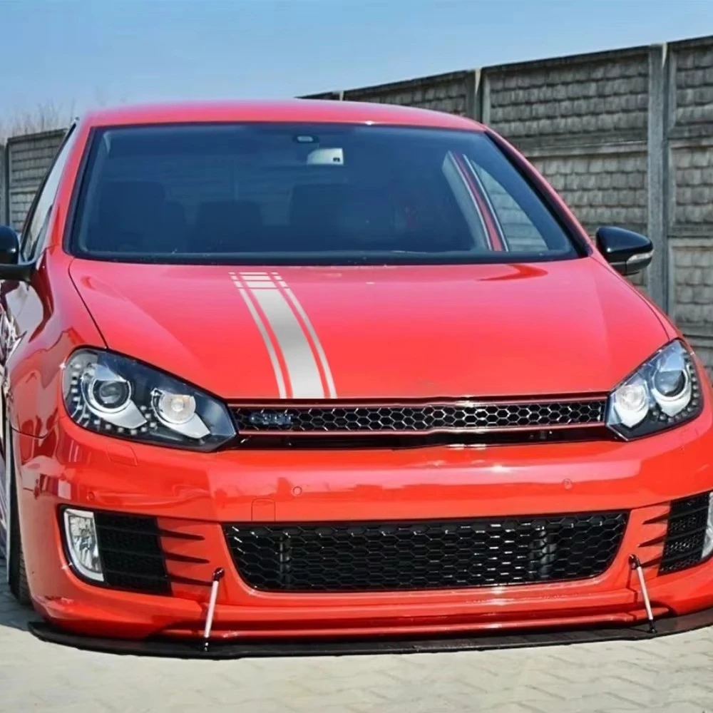 Car Hood Racing Style Sticker Vinyl Film Decor Decals for Volkswagen VW Golf 8 7 5 6 R GTI MK8 MK7 MK5 MK6 MK4 Auto Accessories