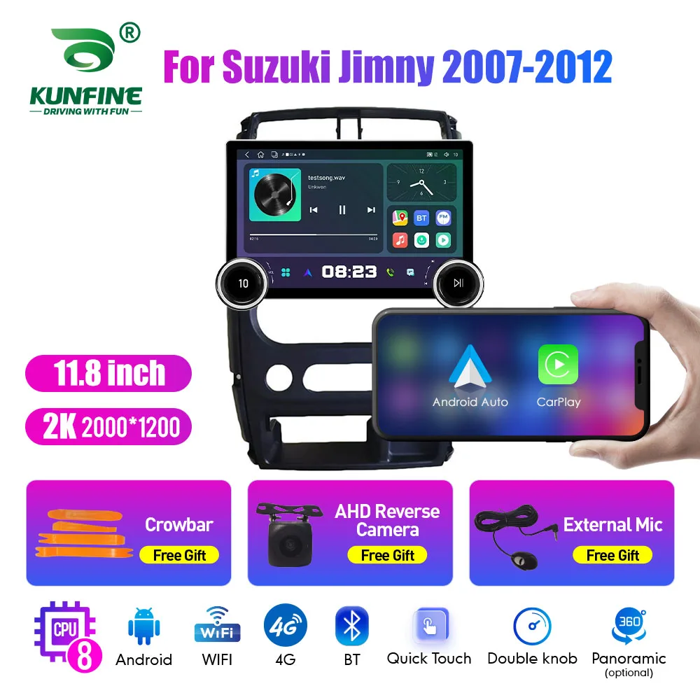 

11.8 Inch 2K Double Knobs 2 Din Car Radio For Honda Jimny 2007-2012 Car Radio DVD Multimedia Video Player Android Auto Carplay