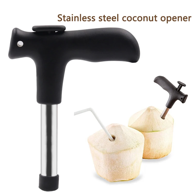 

Stainless Steel Coconut Opener Opening Driller Cut Hole Tool Fruit Openers Tools Knife Hole Tool Kitchen Accessories