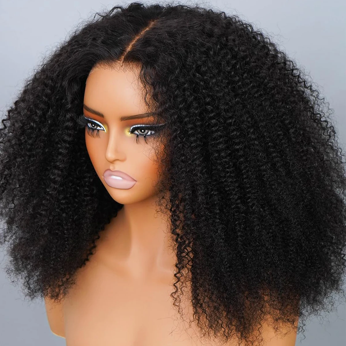 

400 Density Afro Kinky Curly Glueless Wig 13x4 HD Lace Front 360 Full Lace 18-36 Inch Wig Pre Plucked 100% Human Hair Brazilian
