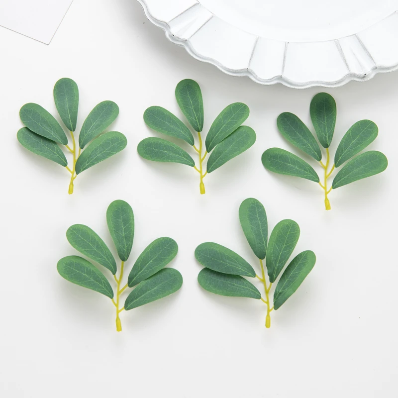 50PC Silk Oleander Leaf sztuczne rośliny DIY pudełko cukierków ślubny bukiet ślubny na rękę boże narodzenie Home Decor sztuczne plastikowe kwiaty