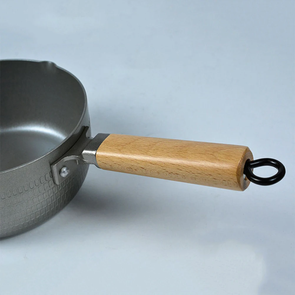 

1 pc Non-Stick Baby Food Pan Cooking Pot Milk Stew Container Double Spout Ergonomic Handle Gas Induction Compatible Instant