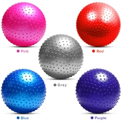 Palla da massaggio a punta da 55 cm / 65 cm / 75 cm Palla da yoga con pompa a riccio Fitness Fitball Pilates