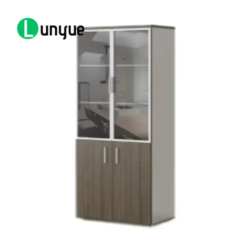 Modern Wooden Office File Storage Cabinet with Handle for Home Hotel Hospital Factory Direct Sales Durable Furniture