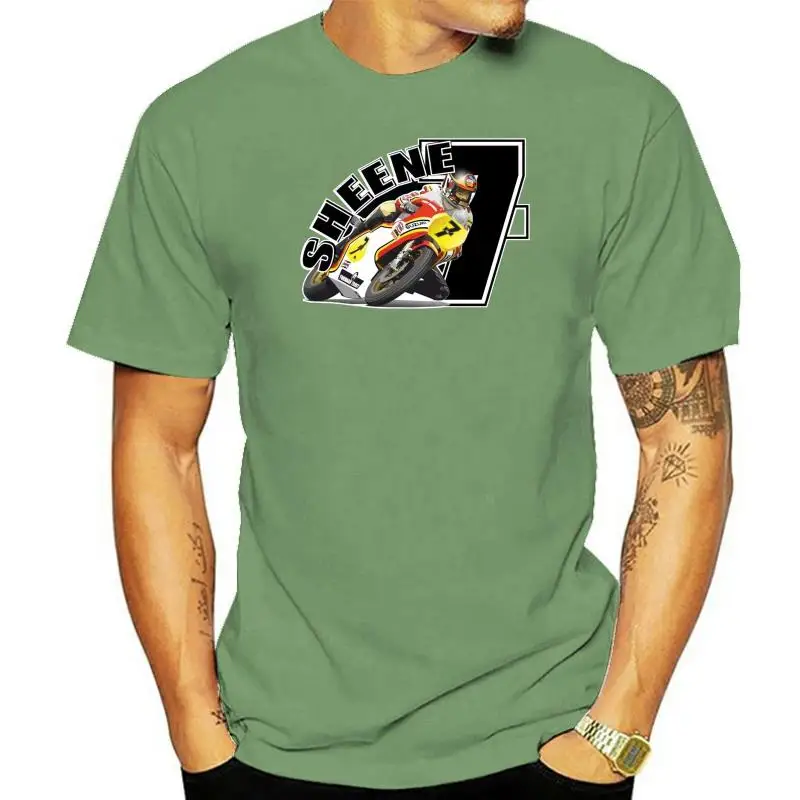 Ladies T-Shirt Retro Barry sheene Black No 7 Moto Grand Prix Moto Racing