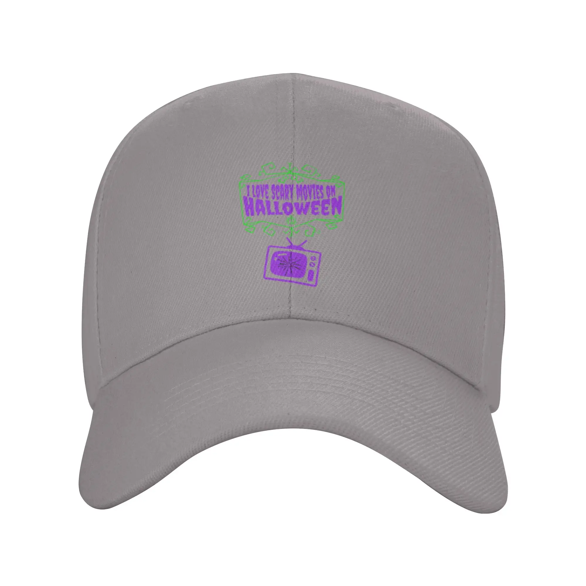 I Love Scary Movies on Halloween Trendy Baseball Cap Hanging Out With Friends Fashion Cap Snapback Cap