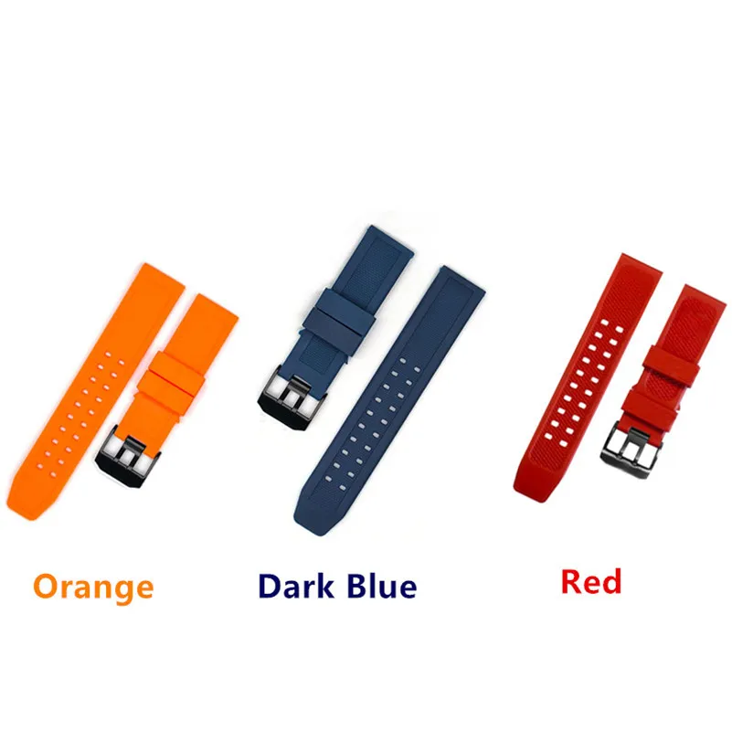 23mm Soft Comfortable Silicone Bracelet FOR Luminox 1800 3050 3080 3150 8800 Replacement Waterproof Watchband Watch Strap