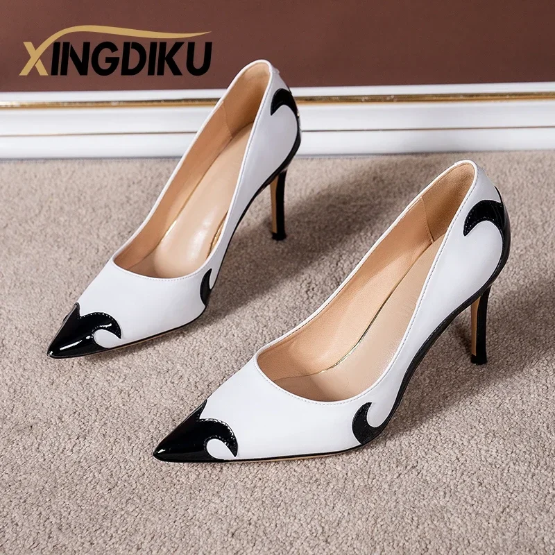 Summer New Pointed Toe Stiletto Sandals High Heel Women\'s Shoes Banquet Party Women\'s Shoes Fashion Wedding Shoes 6.5-9cm Pumps