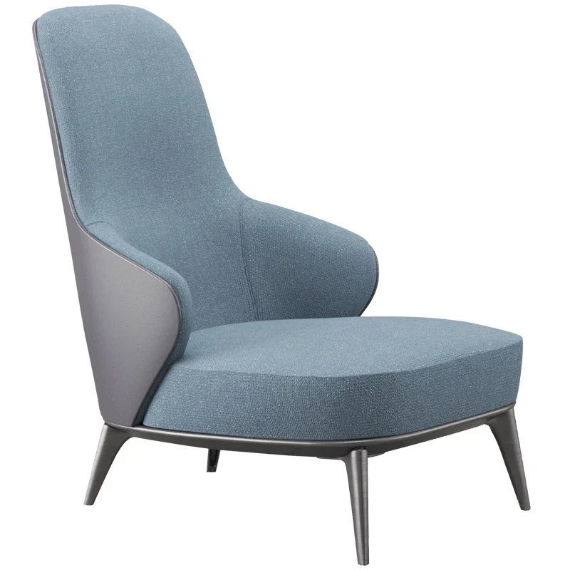 

~Nordic Single Leisure Wingback Chair Living Room Villa Sales Office Modern Reception Negotiation High Back Couch