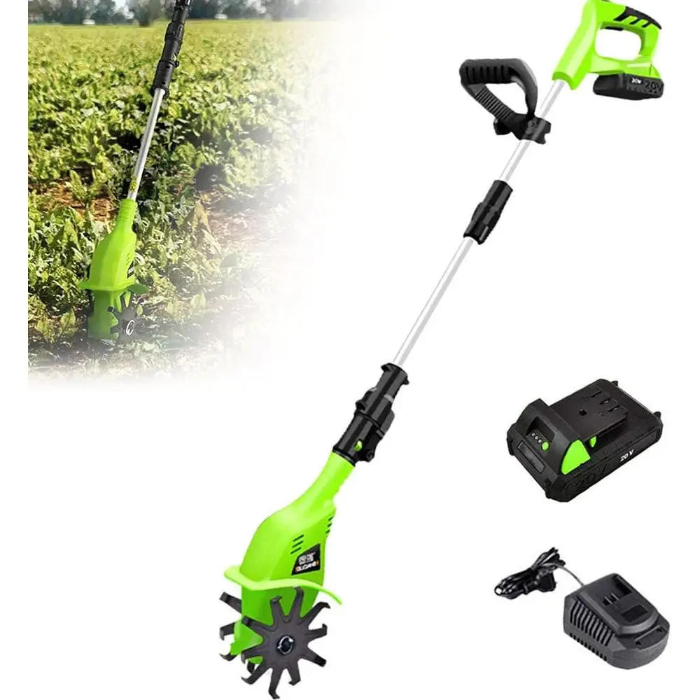 

Компактная электрическая садовая культиватор земли, глубина 25 см и ширина 10 см, тихий инструмент для прополки и рыхления почвы на батарейках