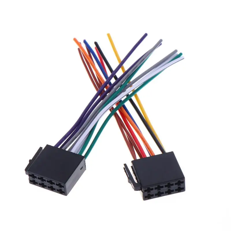 5 Sets Car Radio Wiring Harness Female ISO Adapter Connector Plug Wire Kit Sturdy Material For Car Audio Installation Tasks