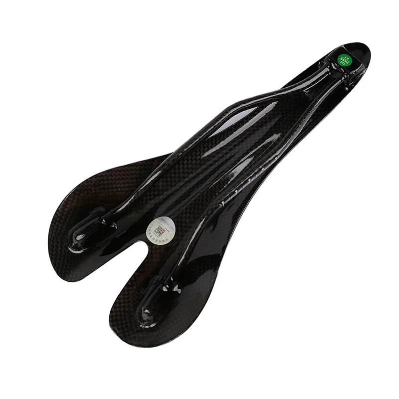 Full Carbon Fiber Bicycle Saddle MTB Road Bike Seat Ultra Light Cycle Equipment Glossy Saddle 270x130mm