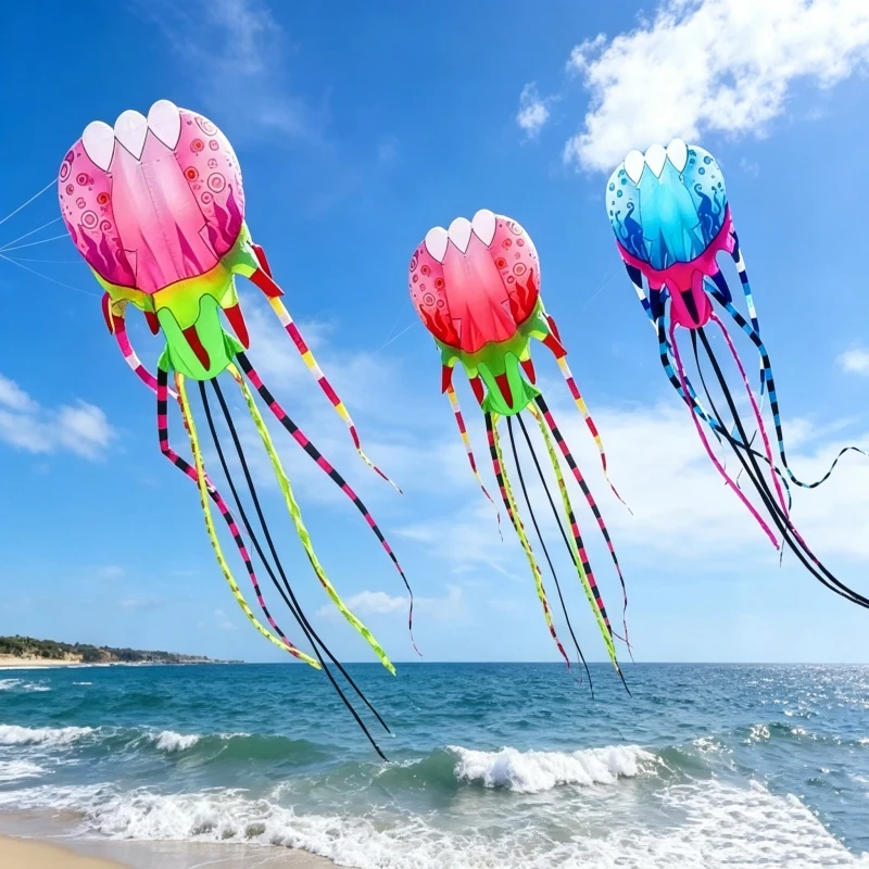 10m Jellyfish kites wind inflatable kite Nylon Paraglider Air bounce outdoor professional trilobites kite octopus kites factory