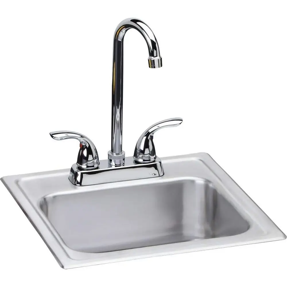 

DSEP1515C Dayton Single Bowl Drop-in StainlSteel Bar Sink + aucet Kit
