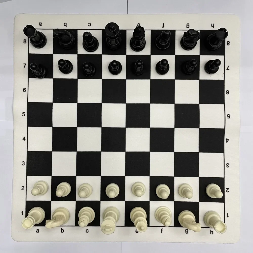 

65mm Piece/34CM Chess mat Pieces Adult Children Chess Intellectual Toys Plastic Chess Character Championship Game Toys