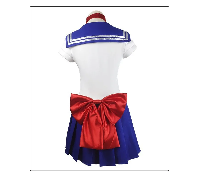 Adults Kids Cosplay Anime Sailor Costume Moon Tsukino Usagi Meiou Setsuna Chibiusa Dress Halloween Suit Party Clothing - view 3