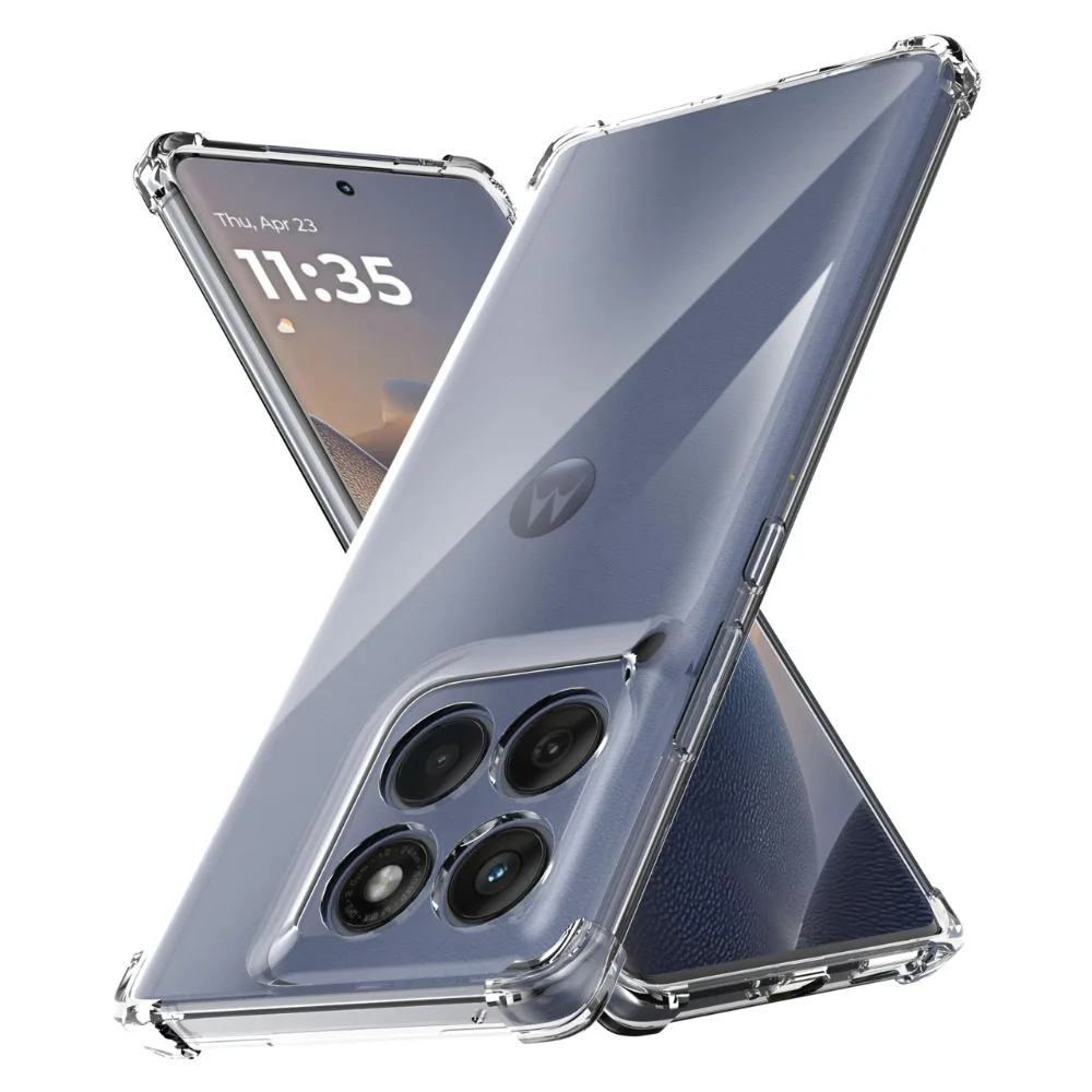

Чехол для Moto Motorola Edge 60 50 Fsuion Pro 40 Neo, прозрачный защитный противоударный бампер, мягкий силиконовый тонкий противоударный чехол из ТПУ