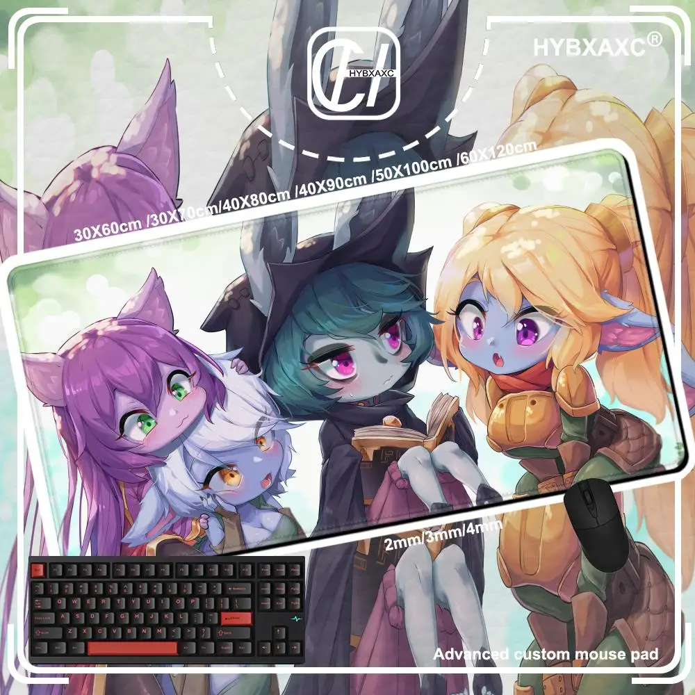 

30*80/40*90cm LOL MousePad Gaming Accessories Gamer Desk Mat Rug Large Mousepads Play Mats The Gloomist Vex Keyboard Mouse Pad