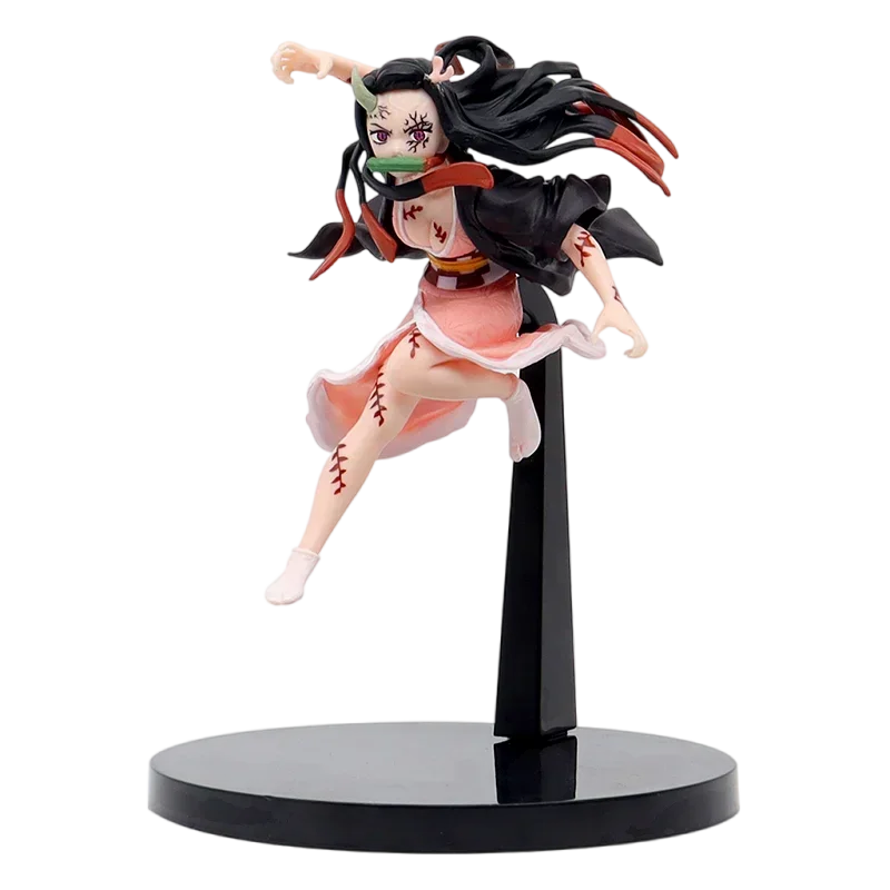 Anime Demon Slayer Kimetsu no Yaiba figurka Kamado Tanjirou figurka Agatsuma Zenitsu Nezuko wojownik pcv zabawki modele