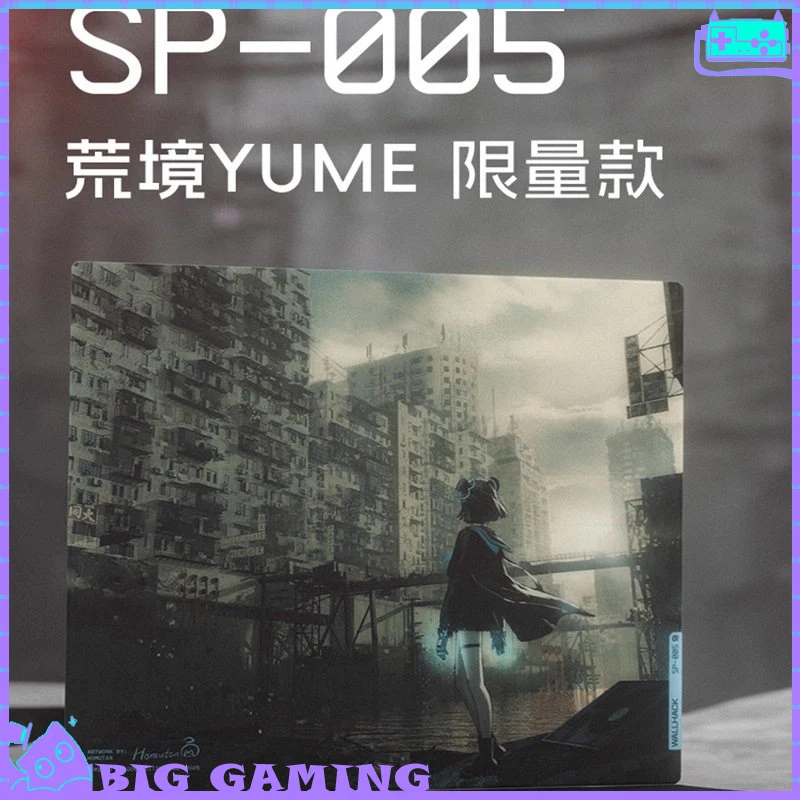 WALLHACK SP005 YUME Gaming Mouse Pad Tempered Glass Gaming Pad Table Pad Anime Peripheral Esports FPS Game Accessories Remake