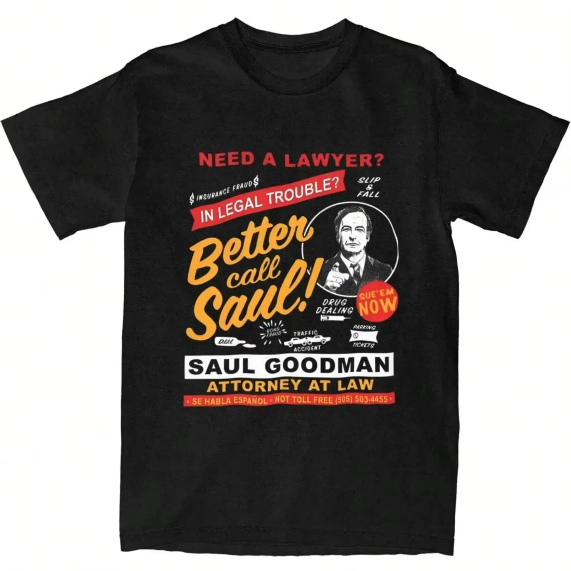 2026 Better Call Saul T-Shirt Unisex Vintage Cotton Short Sleeve O Neck Summer Casual Graphic Print Streetwear Hot Sale Tee