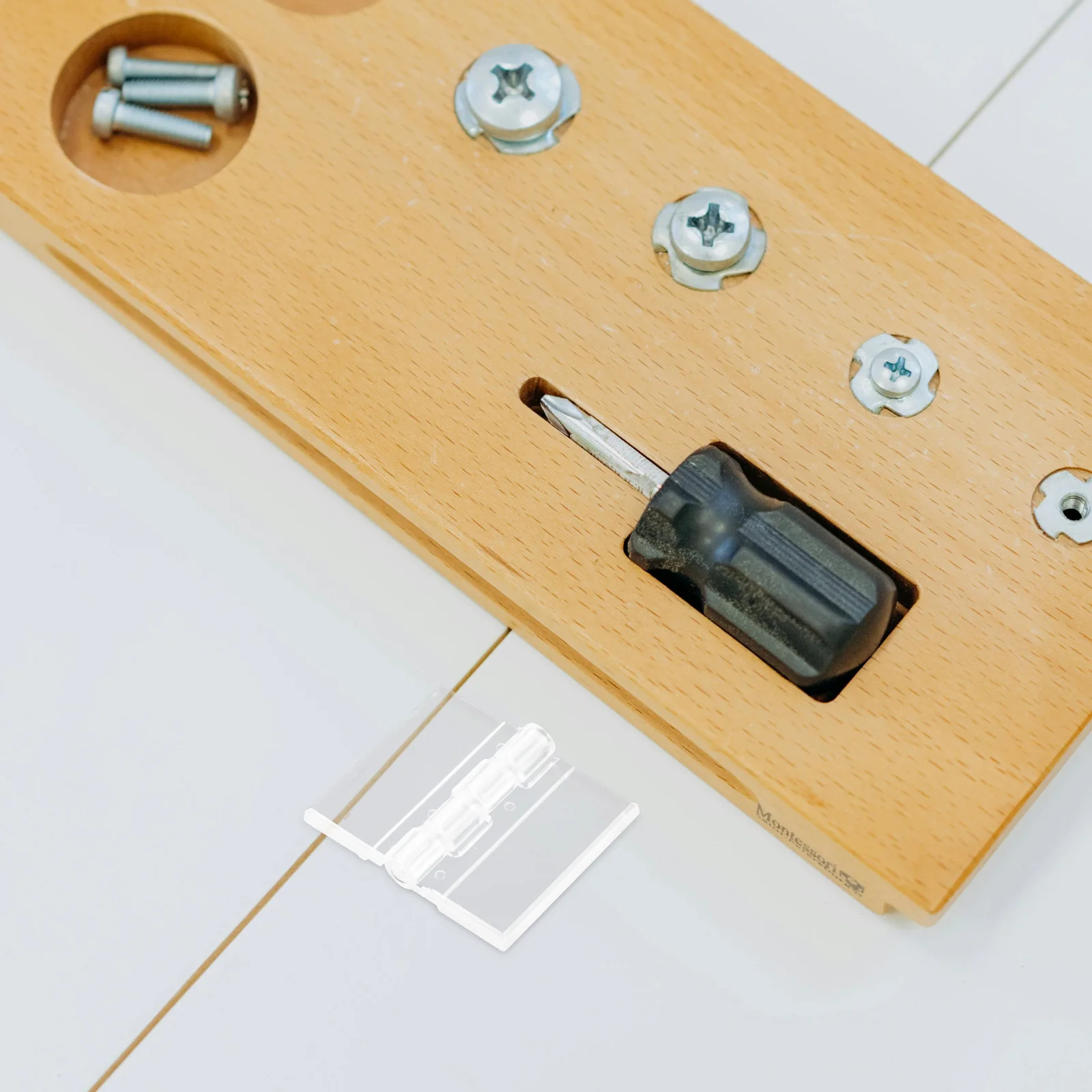 

20pcs Acrylic Hinge Clear Tiny Frosted for Flip up Windows Kitchen Furniture Cabinet Door Durable Compact Piano Hinge Hasp