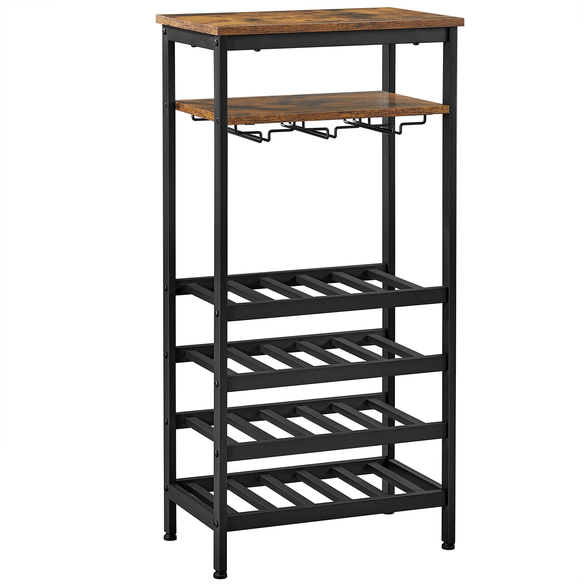 

xx-Wholesale Kitchen Storage Shelf Custom Wine Bottles Display Rack Free Standing Wine Holder Wine Rack*